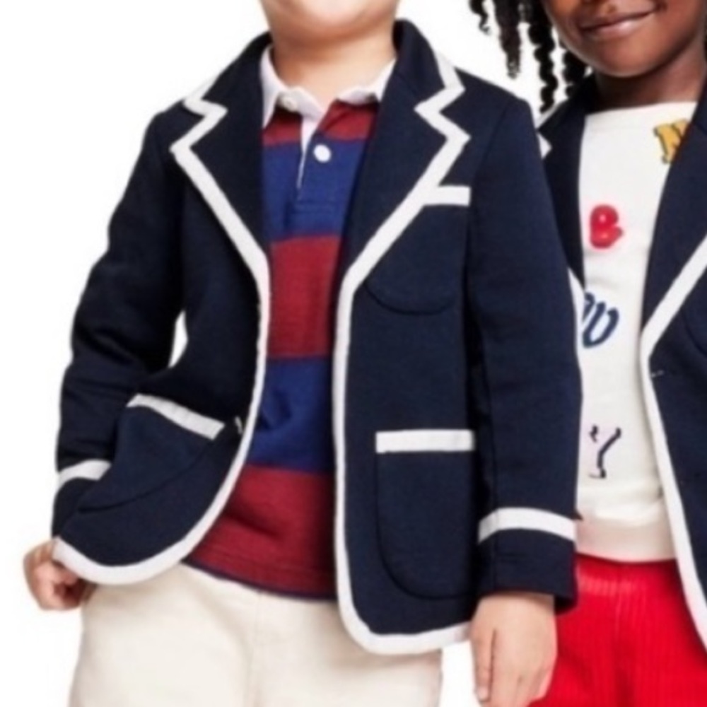 NWT Rowing Blazers x Target Kids Navy Trim Button Blazer - Unisex 18M
